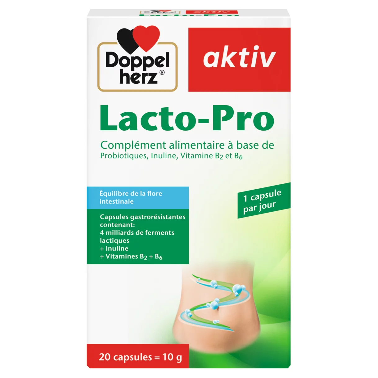 Illustration of the product packaging Doppelherz aktiv Lacto-Pro front view